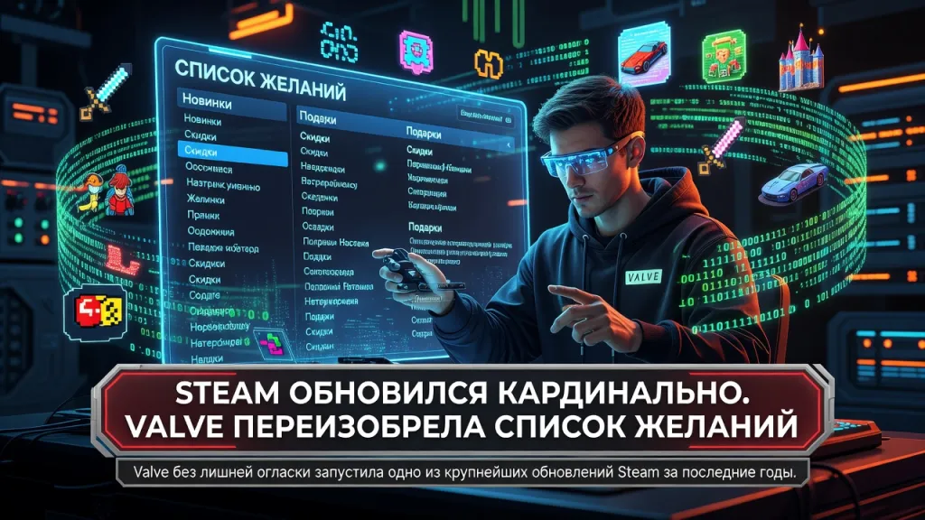 Steam обновился кардинально. Valve переизобрела список желаний