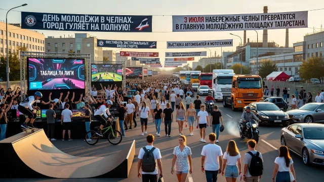 День молодёжи в Челнах. Город гуляет на полную!