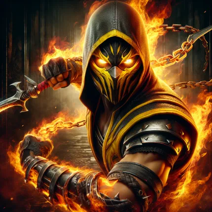 Скорпион из Mortal Kombat: История и Визуальная Эволюция